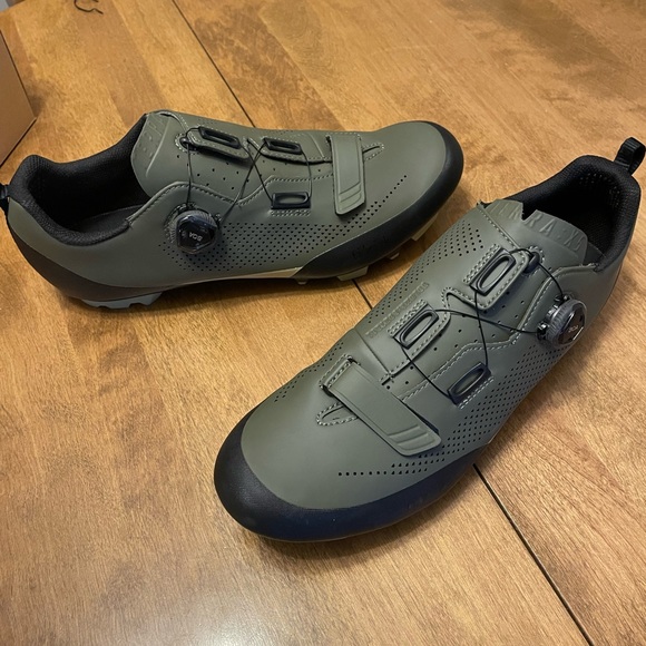Fizik Terra Atlas Cycling Shoes Size 13.5 Army Green Gravel - Picture 1 of 8